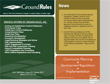 Tablet Screenshot of groundrulesinc.com